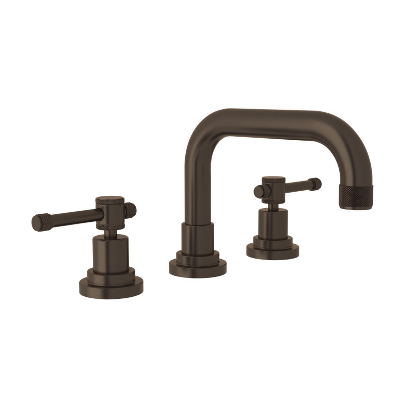 Campo Widespread Lavatory Faucet With U-Spout, Tuscan Brass, Lever Handle