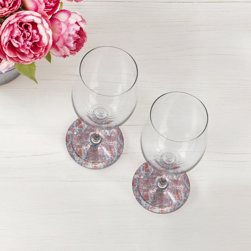 Sous-verre Byzantine, Rouge