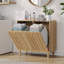 Panier à linge incliné avec panier intérieur amovible, panier à linge dissimulé, armoire de rangement pour salle de bain, support de rangement domestique autoportant