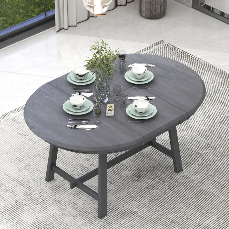Table de salle à manger extensible Grey, Gris