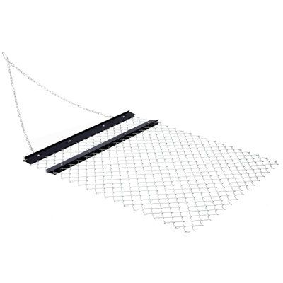ATV Drag Harrow 3.6'X5', Chain Harrow For Landscape Leveling Or Sod Prepping, Durable UTV Tractor Attachment Seed Harrow For Gravel Driveway, Field, Yard, Farm, Garden Black