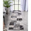 Tapis à motif géométrique moderne gris Chimeng-65122529