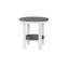 Berlin Gardens Regular Top With White Base Round End Dining Table-1153187647-1153187642