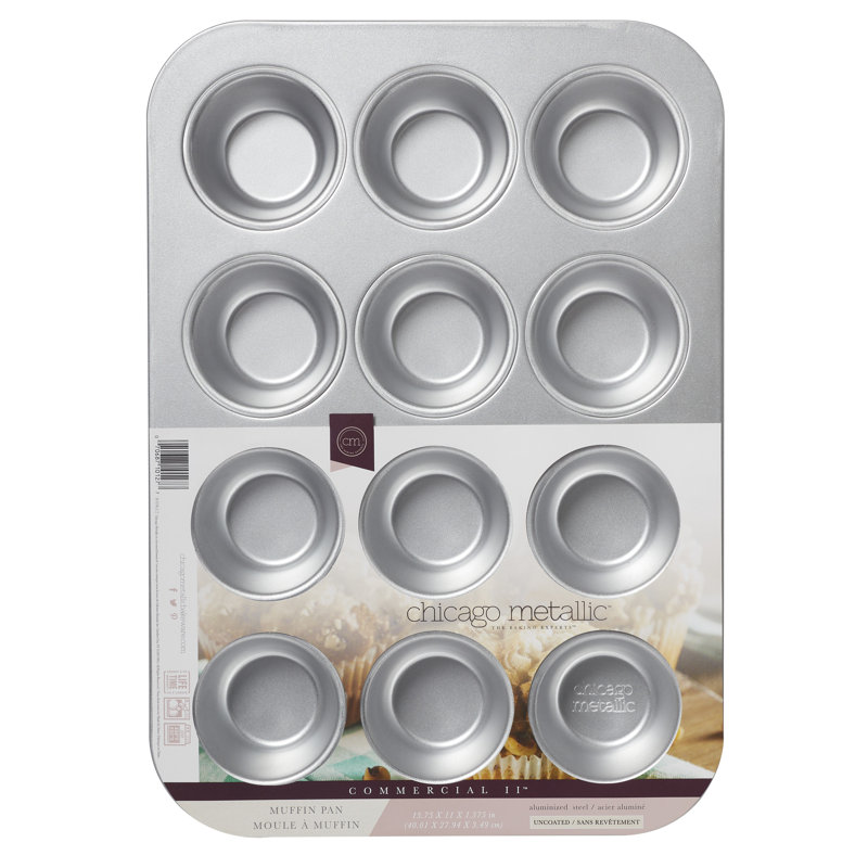 Heavy-Duty Nonstick 12-Cup Aluminized Steel Muffin Pan