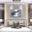 Breakwater Bay «Shark Whale 2» par Stellar Design Studio, art mural en métal, 36 po x 24 po-2107829254