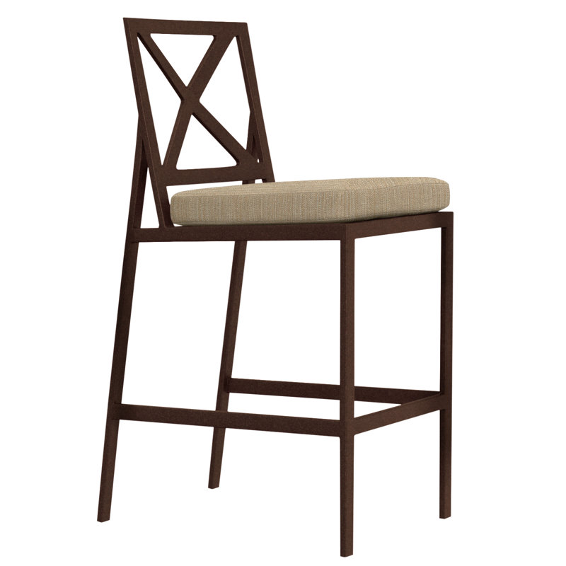 Marin Outdoor Bar Stool, Copper Creek, 32", Piazza Vapor