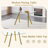 Tempered Glass Dining Table With Sturdy Metal Legs-355588136