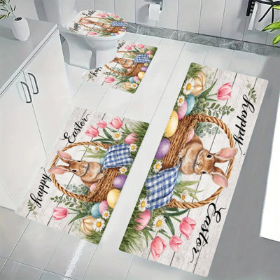 Ensemble de tapis de bain Happy Christmas