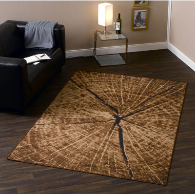 Tree Trunk Brown Rug