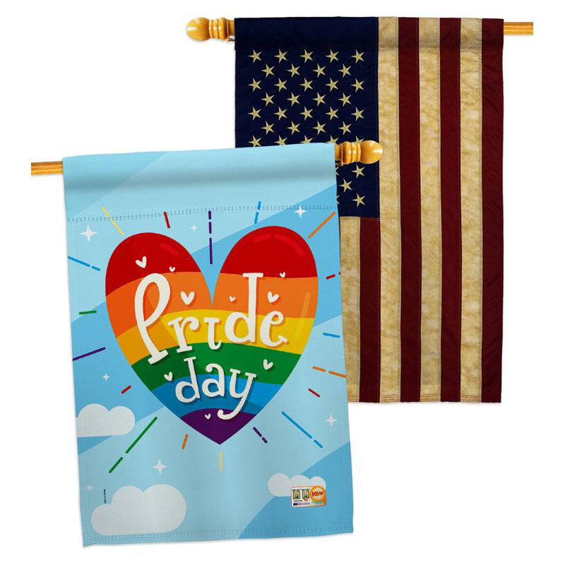Drapeau de maison à 2 côtés en polyester 40 po x 28 po