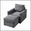 Chaise longue polyvalente et confortable avec repose-pieds pour le salon, rehaussant la détente et le style-191722477