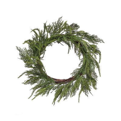 Uv Natural Touch Cedar Wreath