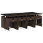  Ensemble de 8 chaises de patio pliables en rotin PE brun 8 places-1658442647-1658442640