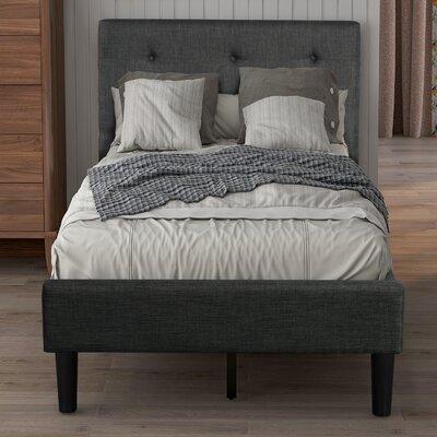 Solid Wood Tufted Upholstered Low Profile Storage Platform Bed -  Red Barrel Studio®, D047B1C134DF4C3B880C967671F7F127