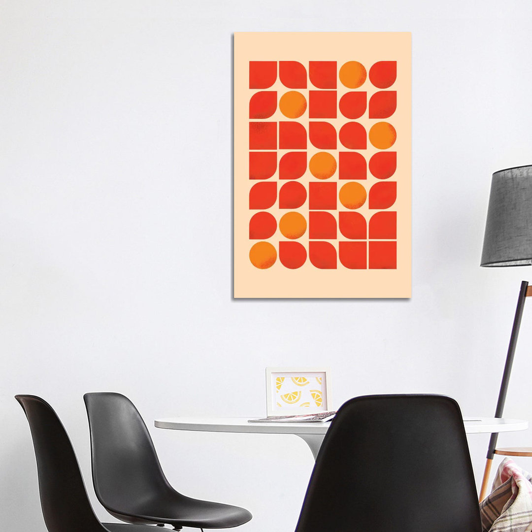 Fun Mid Century Geometry von Show Me Mars - Gallery-Wrapped Canvas Giclée on Canvas