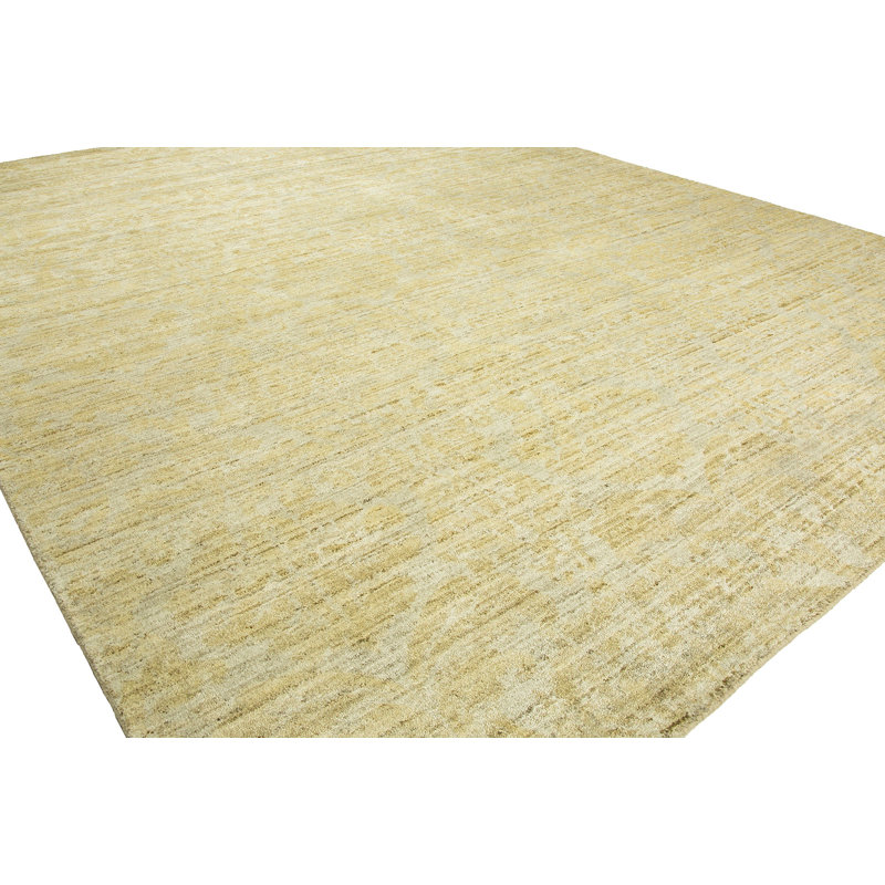 Rossini Floral Area Rug in Gold, Rectangle 6' x 9'