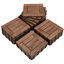 30cm L x 30cm W Interlocking Wood Deck Tile-1914721050