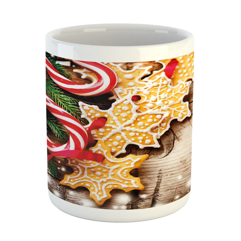 Tasse à café cookies et cannes à sucre