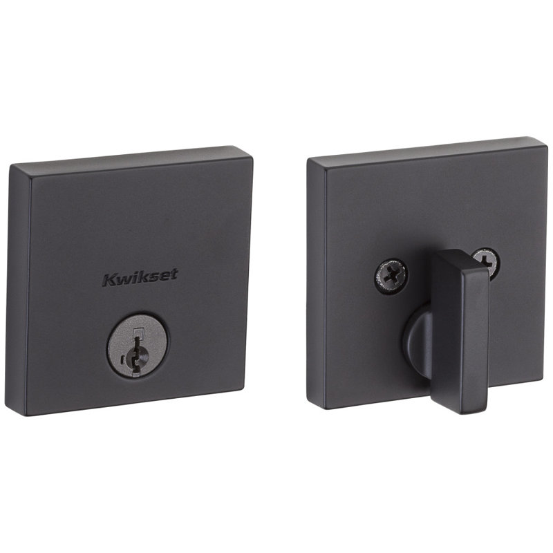 One Sided Deadbolt, Matte Black