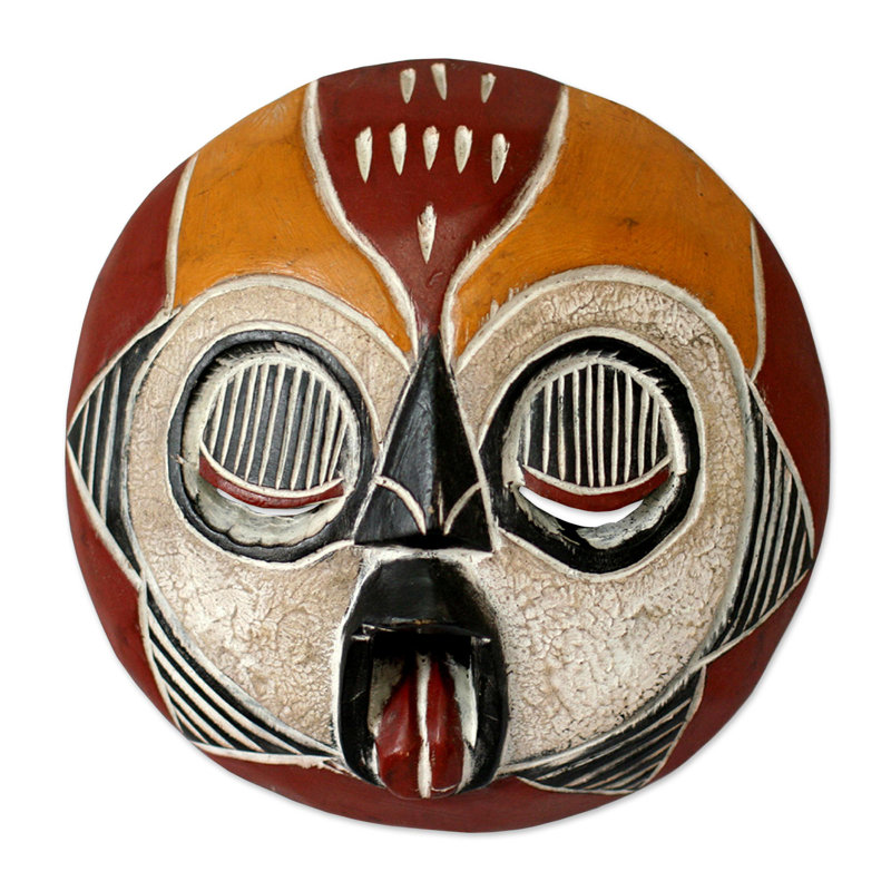 Décoration murale masque en bois africain Izabelle