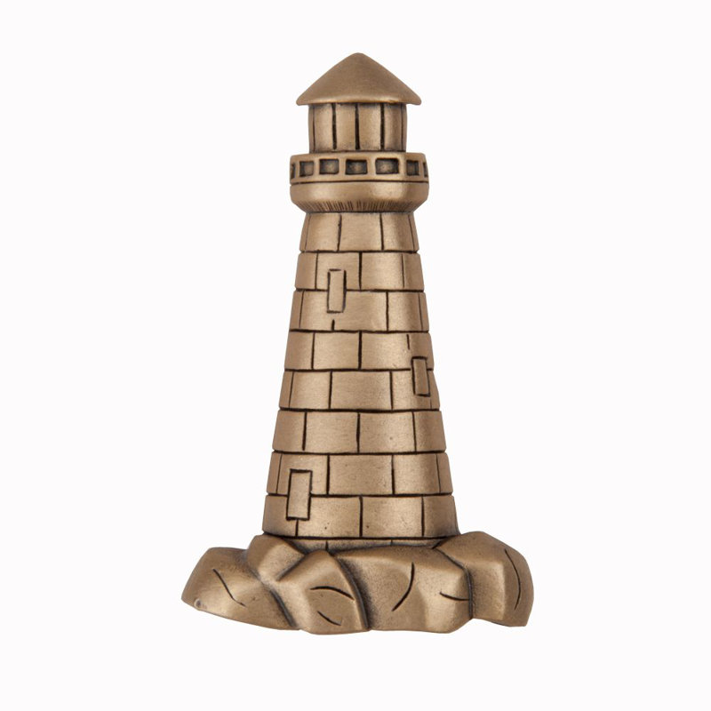 Lighthouse Cabinet Knob, Museum Gold