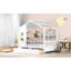 Lit maison en bois ludique avec rangement - parfait pour les chambres d'enfants