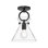 Tiney Single Light Glass Semi Flush Mount