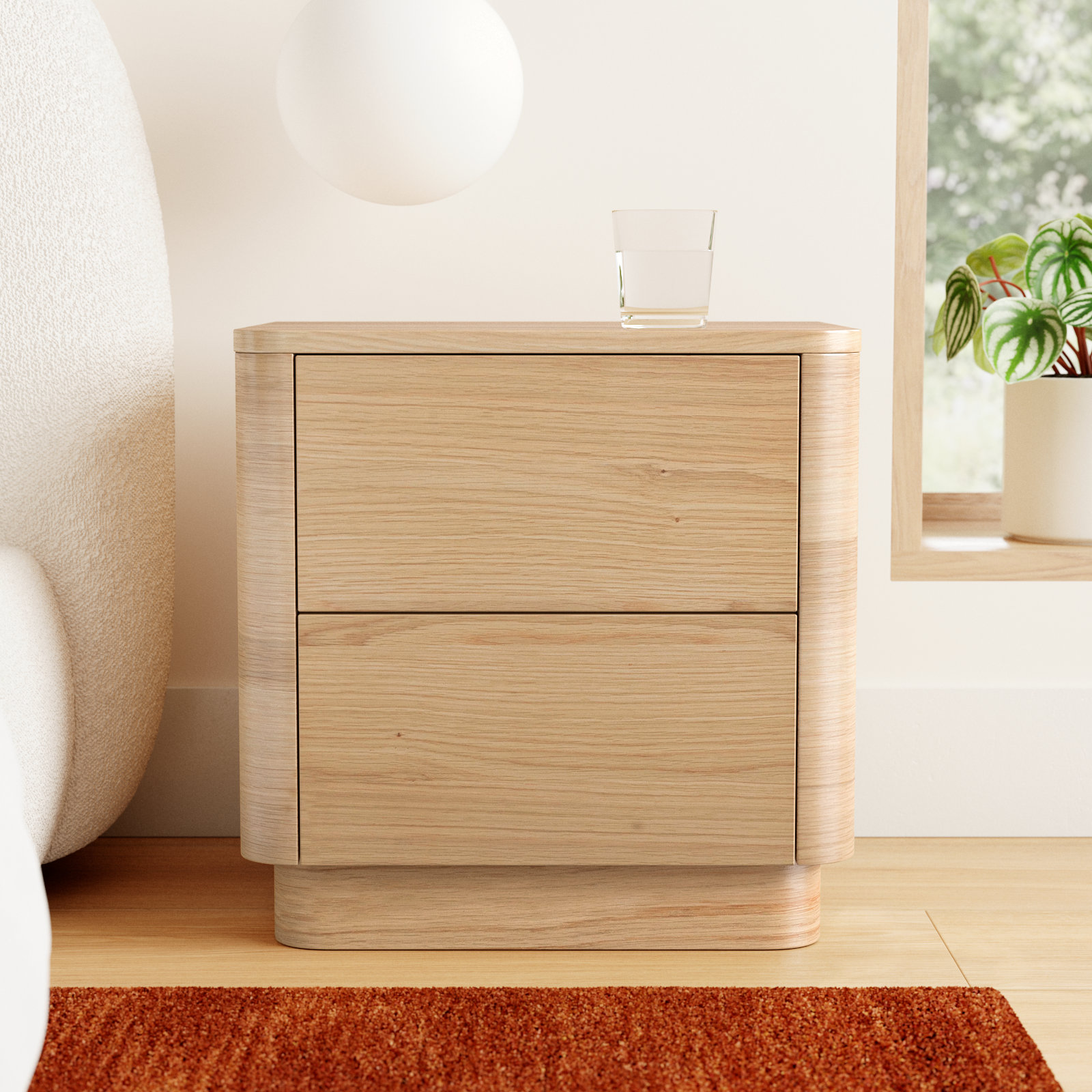 Mille 2 - Drawer Nightstand, Oak