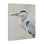 Art mural sur toile, "Heron regardant à gauche", design par Nan