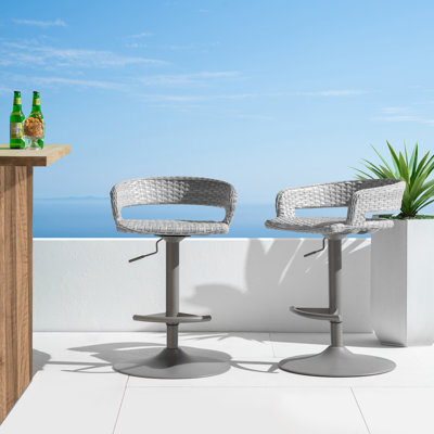 Ehrenfried Aluminum Outdoor 30'' Bar Stool