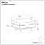 Repose-pieds rembourré l 33 po avec pieds en bois massif Morrison-318146226