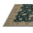 Machine Washable Overdyed Green Area Rug-1739500530