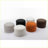 Ottoman Round Storage Footstool with Wooden Shelving | Bedroom Makeup Stool | Ivory Velvet-123499663