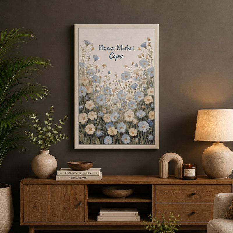 Print, 36x24 - 91.4 x 61.0 cm, Teal Border