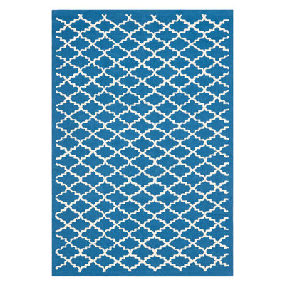 Fullerton Hand Hooked Cotton Pile Geometric Rug