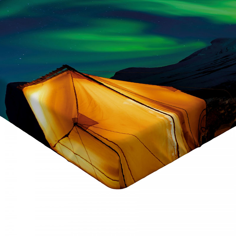 Microfiber Abstract Fitted Sheet, Full Fitted Sheet
