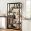 181.8cm H x 98cm W Metal Etagere Bookcase