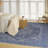 DKNY Pure Shades 7'10" x 9'10" Blue Vintage Indoor Rug-119343145