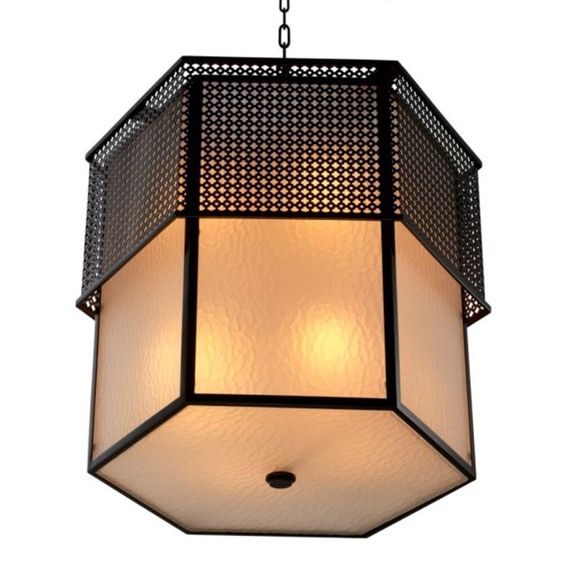 CDJ Chandelier Minerva bronze highlight finish frosted glass, 80.52" H x 22.83" W x 19.69" D, Canopy, 8