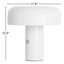 Lampe de table moderne et élégante à DEL avec poignée rotative en laiton 12 po Anita-295808637-295808626