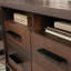 Bureau en L, finition brune