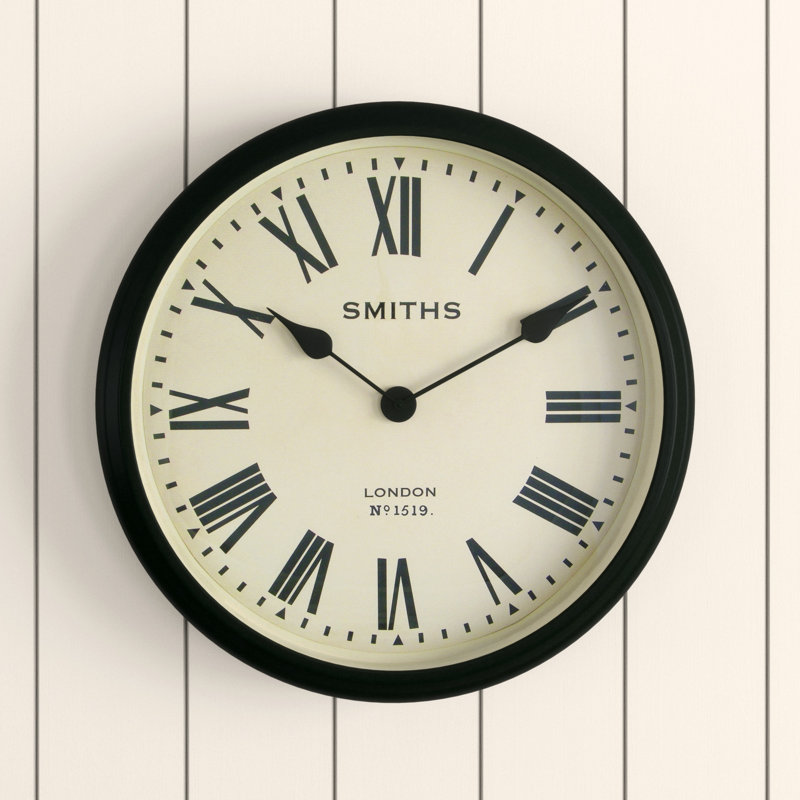 Smiths Large Wall Clock with Roman Numerals - 50cm
