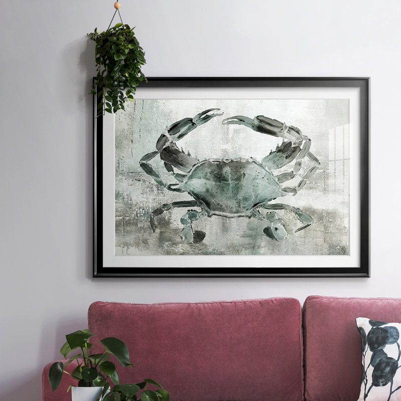 «Neutral Crab II», reproduction d'art encadrée, Noir, H 30 po x l 44 po x P 1,5 po