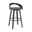 Chaise pivotante en similicuir-162345849-162345850