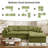 Boneless 110'' Comfy L Shaped Cloud Sofa with Ottoman, Oversized Compression Deep Seat Sectional Modular Couch, 3 Seater Living Room Set-1445337684