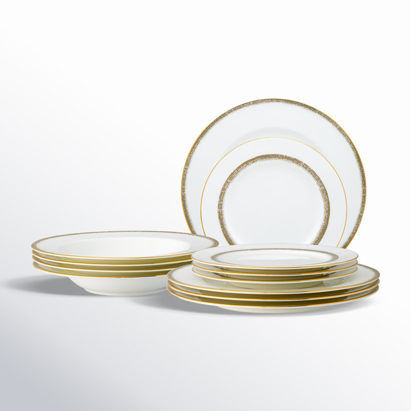 Noritake Haku 12-Piece Dinnerware Set, Service for 4