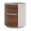 Italian Retro Double Storage Round End Table