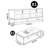 Modern style TV stand and coffee table