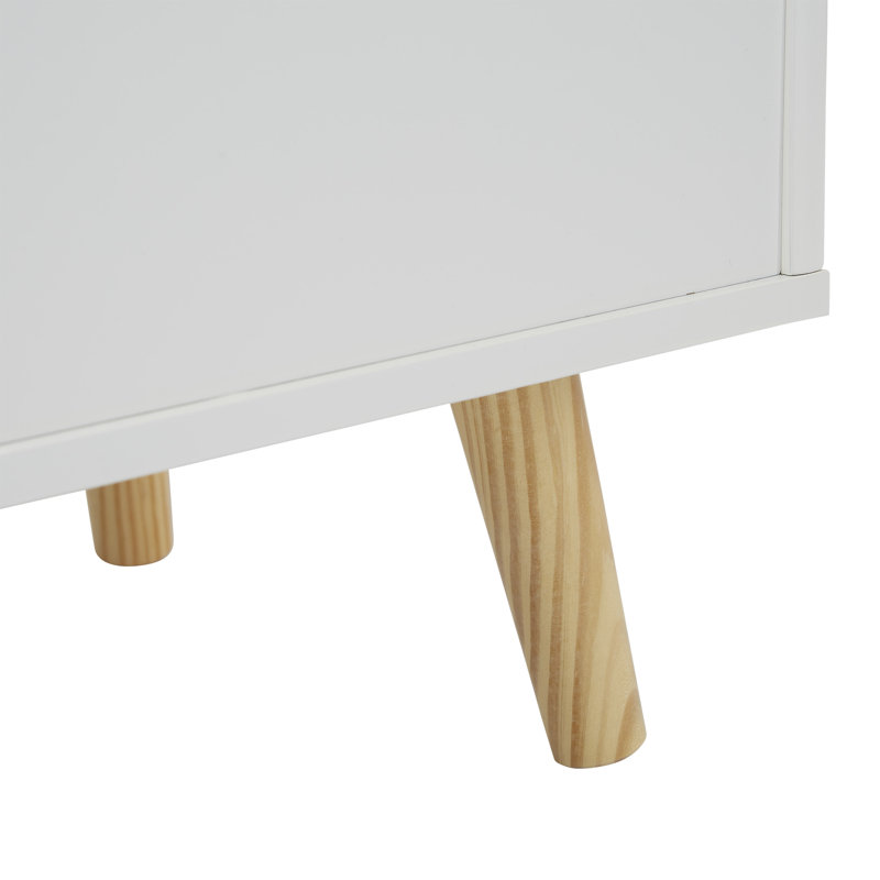 Kids White Sloping Bookcase