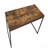 Weathered Oak & Black Finish Writing Desk/Dressing Table/Game Table/Small Dining Table W/ Metal Legs-957012335